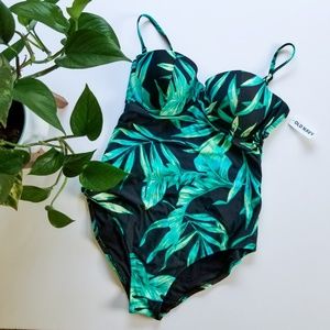 NEW Old Navy Tropical One-Piece Swimsuit